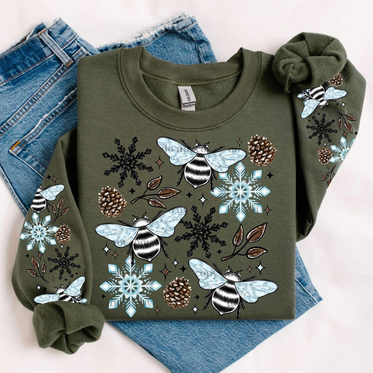 Winter bees w/ Sleeves PNG