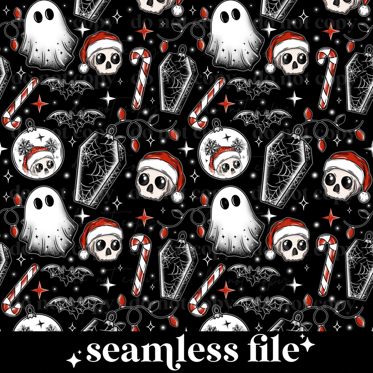 Spooky merry version 2 Seamless