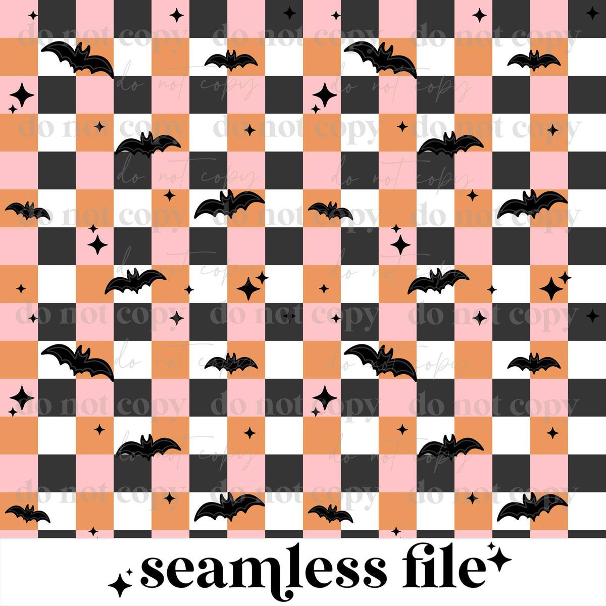 Checker Bat Seamless