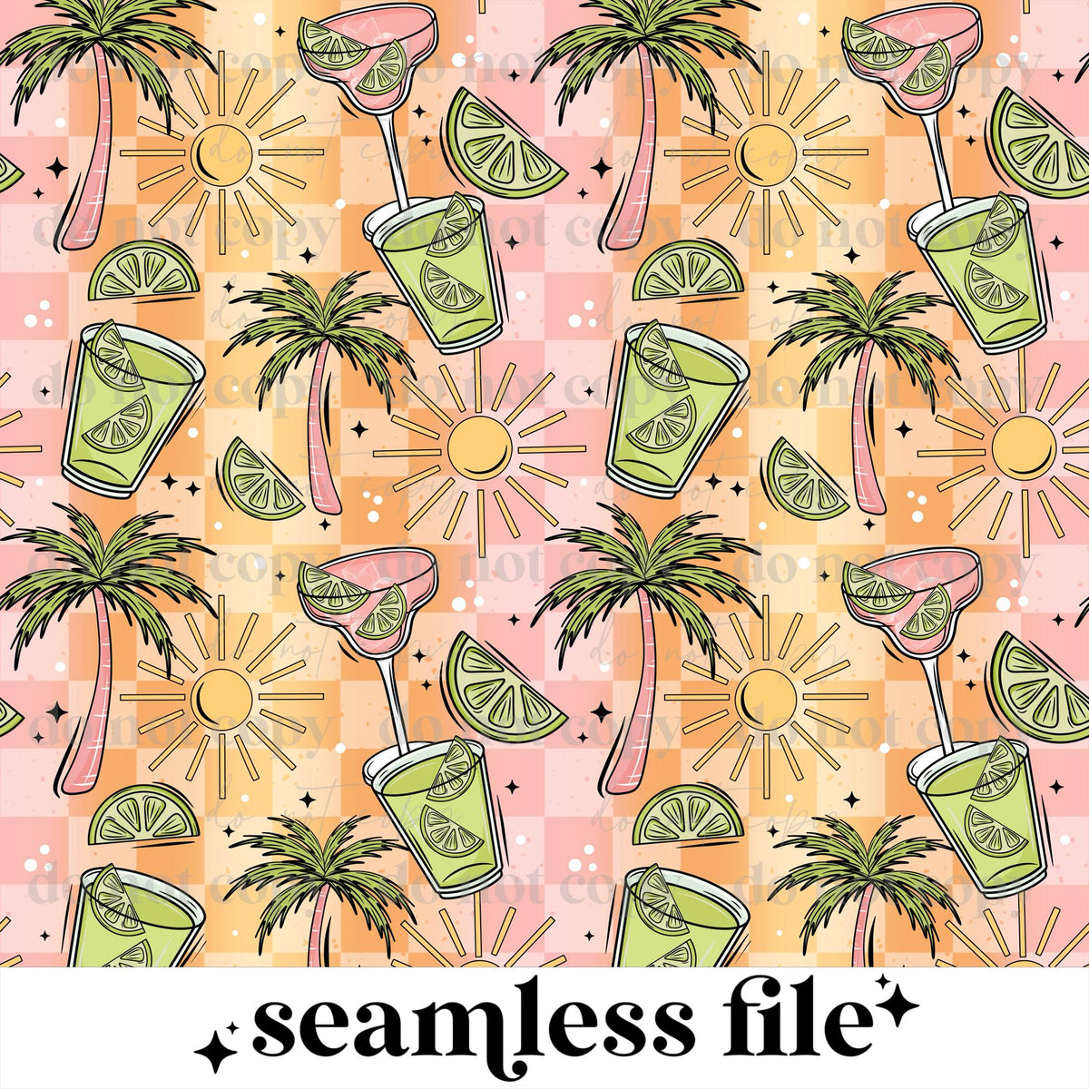 Sunshine & Tequila Seamless