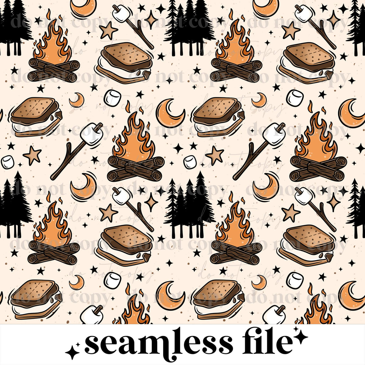 Campfires Seamless