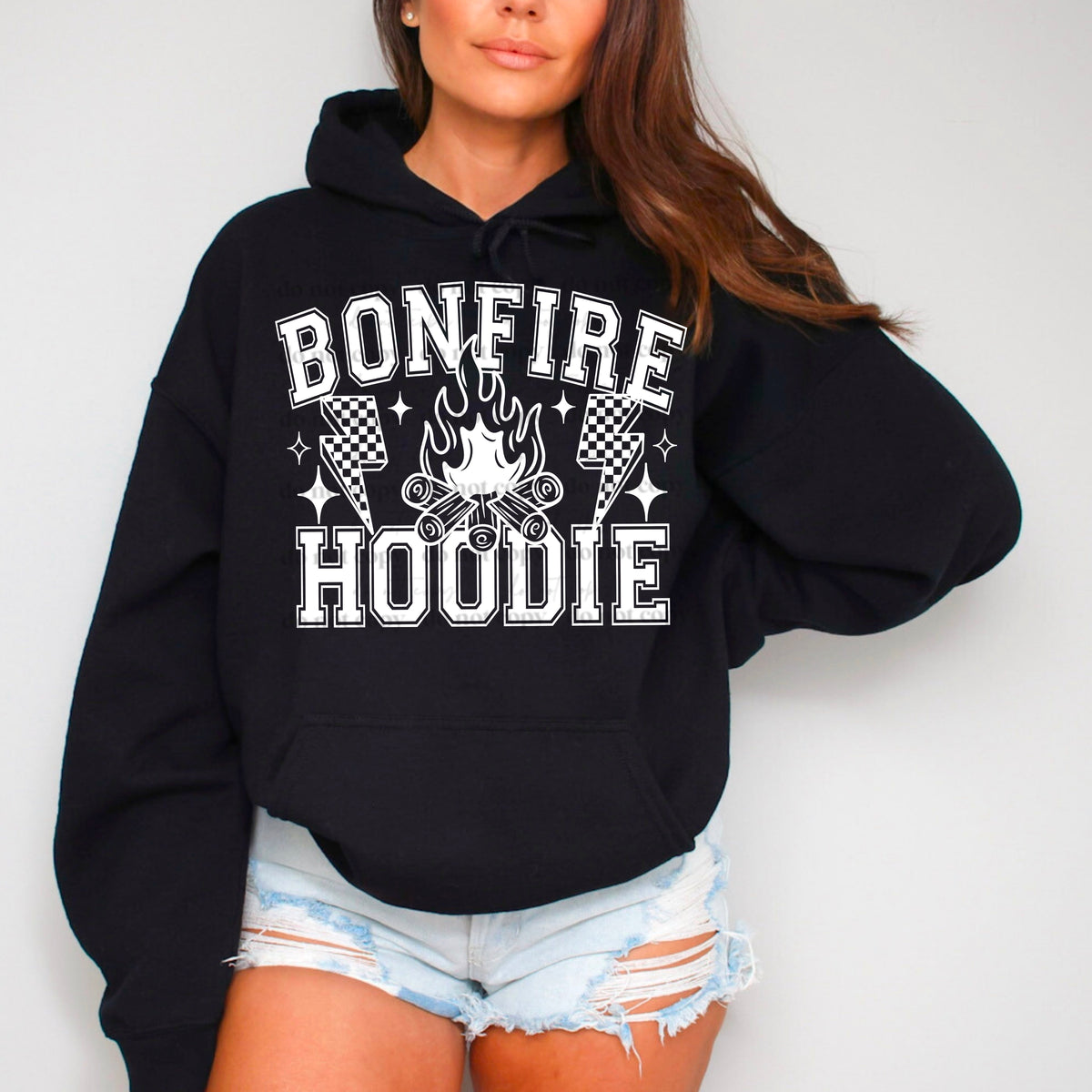 Bonfire hoodie single color