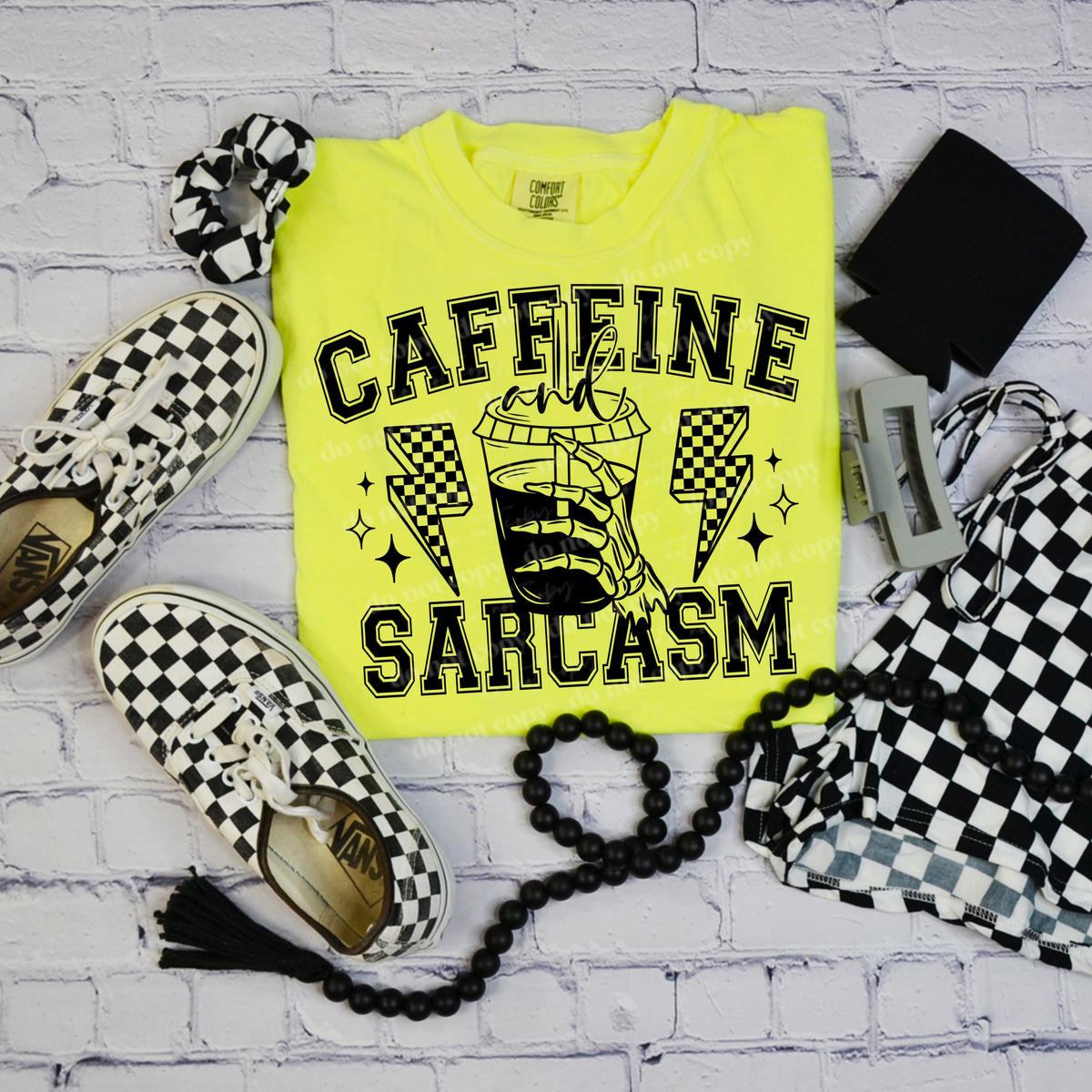 Caffeine sarcasm single color