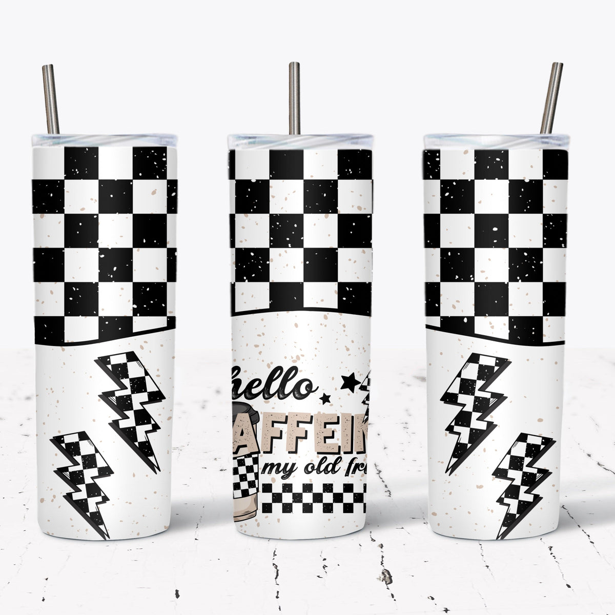 Hello caffeine Tumbler Wrap