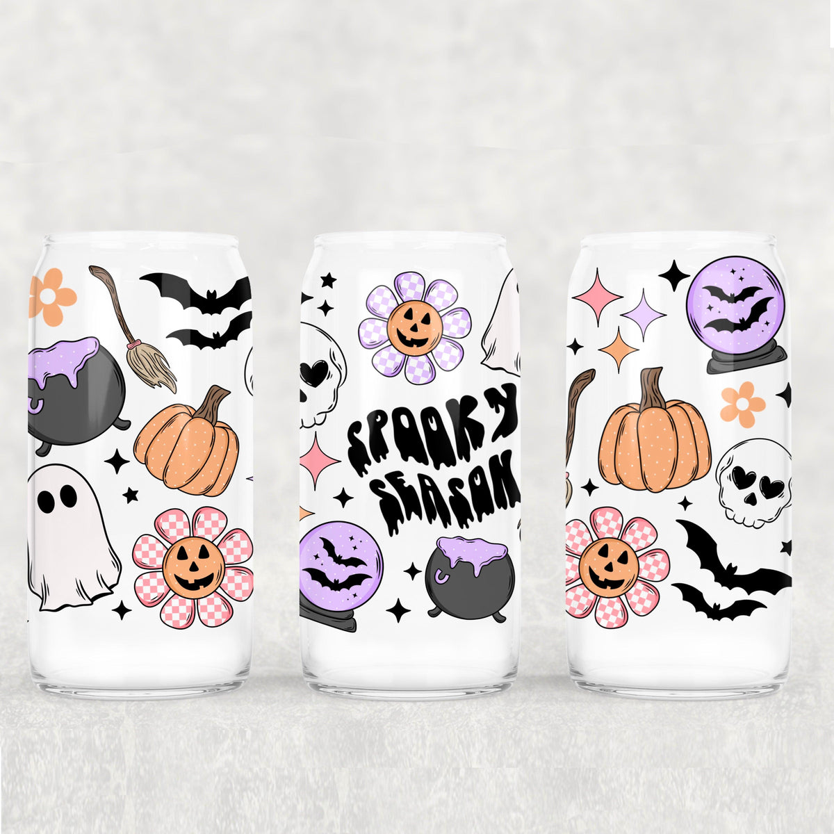 Spooky season pastel 16oz Glass Wrap