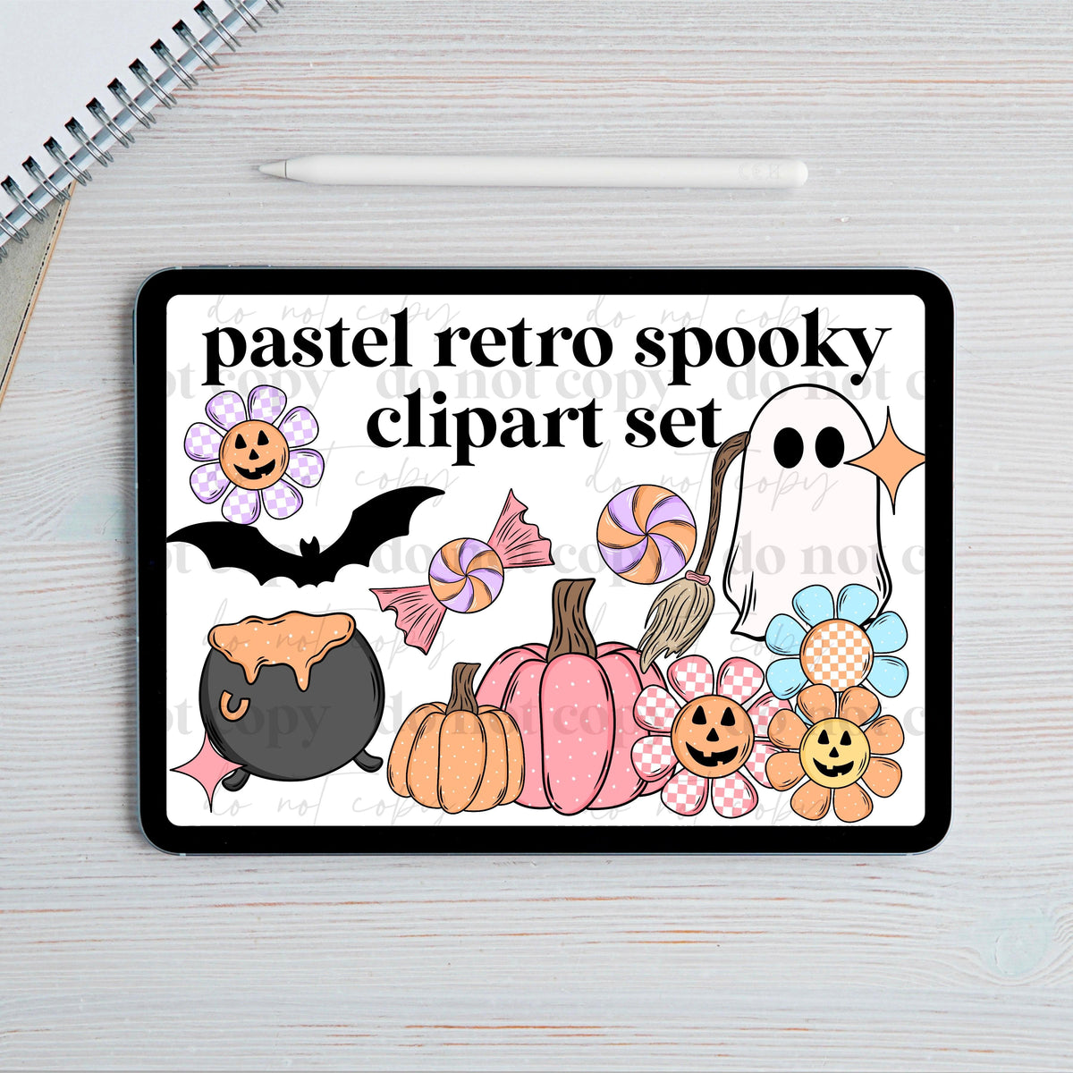 Pastel Spooky Clipart