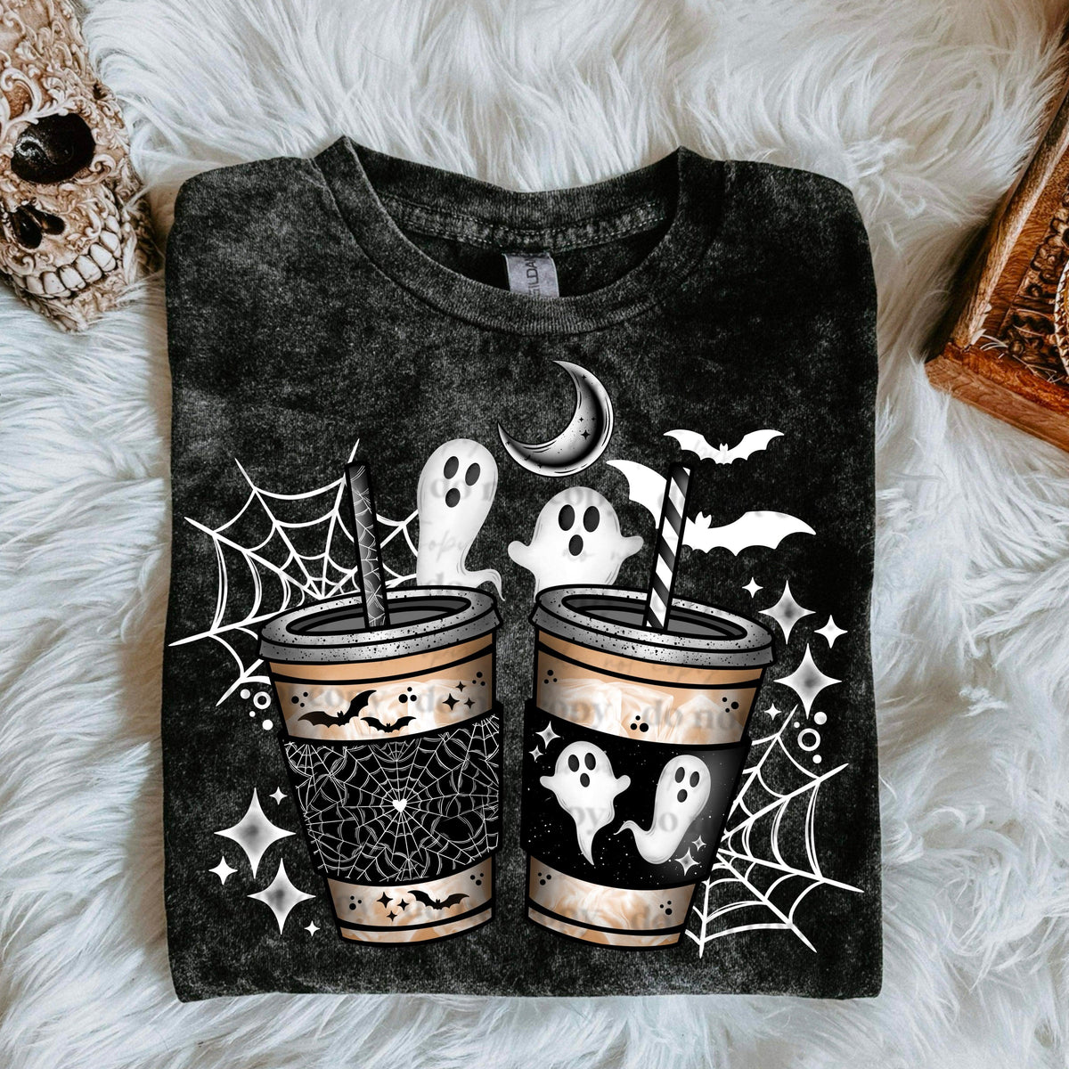 Spooky coffee (in white and black options)