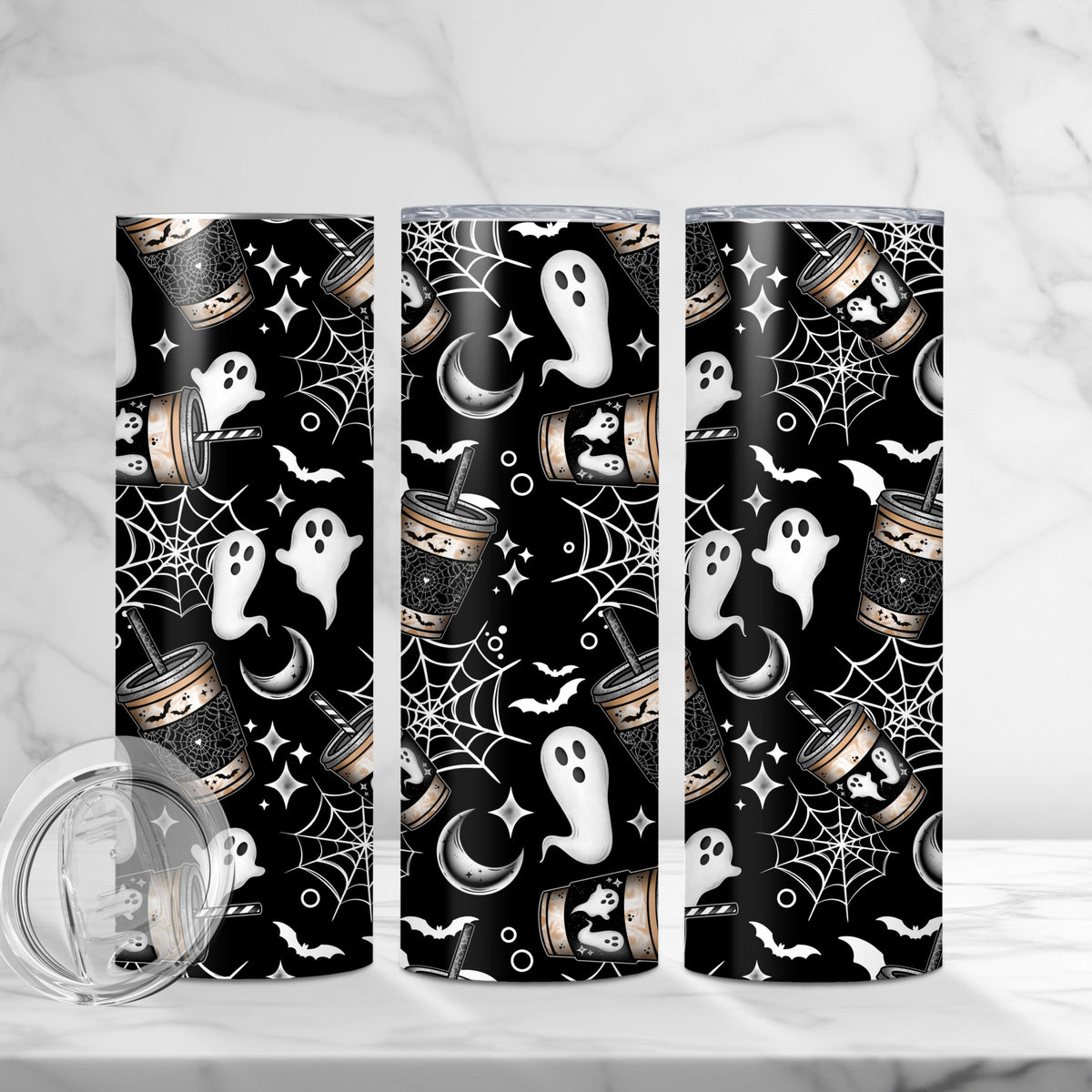 Spooky Coffee Tumbler Wrap