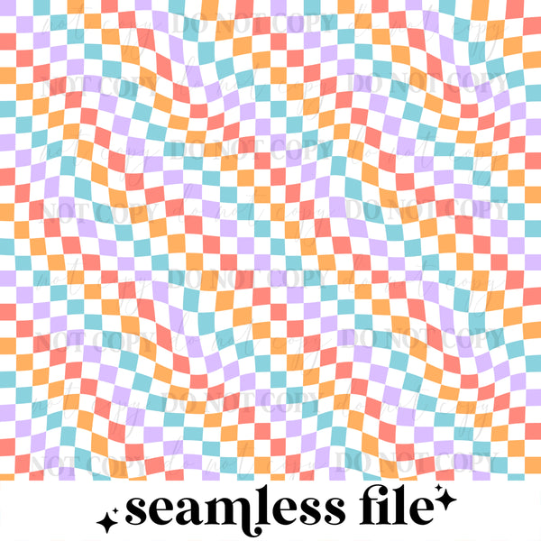 Colorful checker Seamless