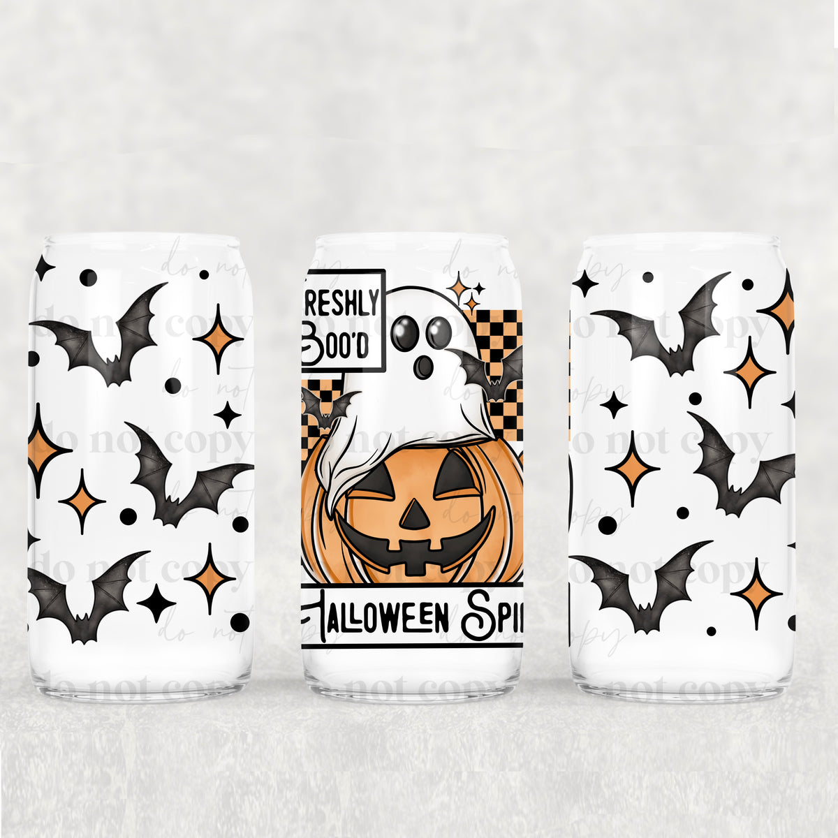 Halloween Spirit 16oz Glass Wrap