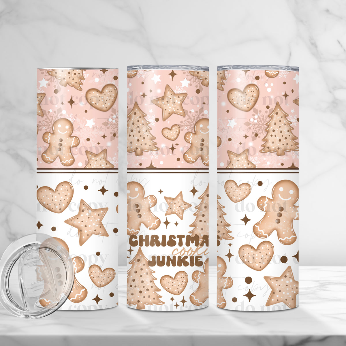 Christmas cookie Tumbler Wrap