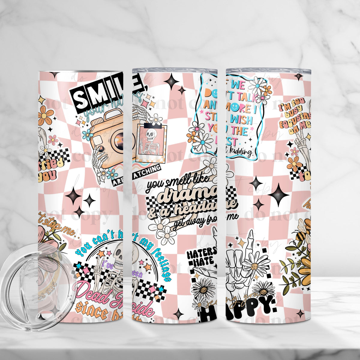 Snarky collage Tumbler Wrap