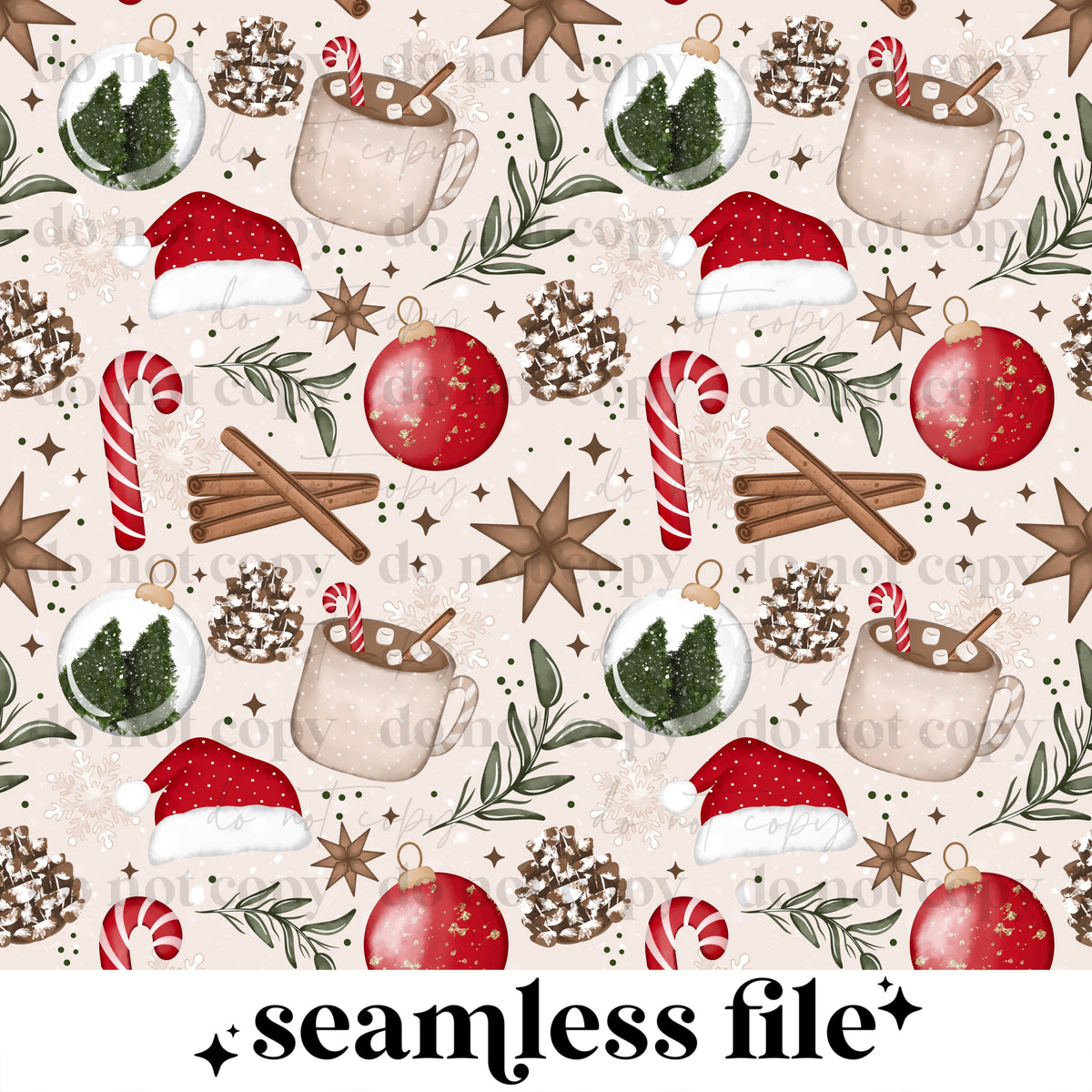 Cozy Christmas Seamless