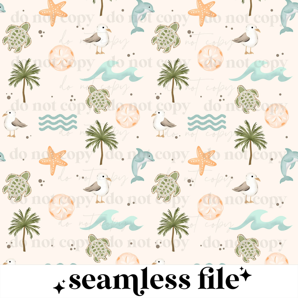 Beach Things Seamless