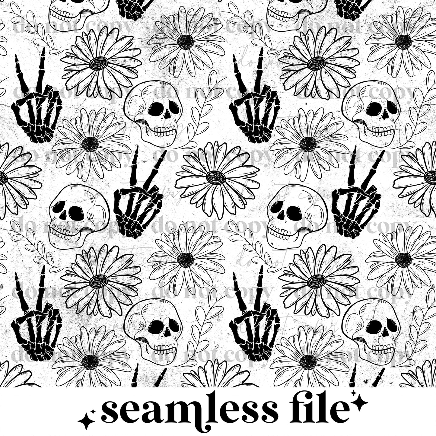 Skellie floral Seamless