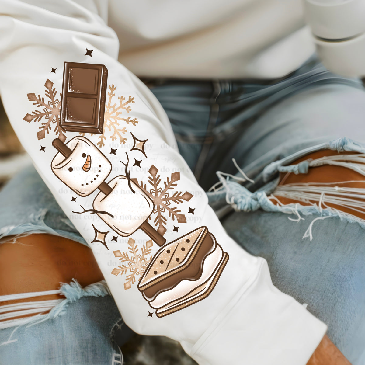 Snowman S’more w/ Sleeves PNG