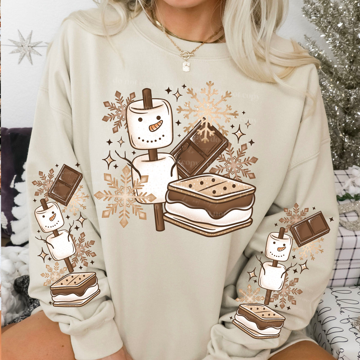 Snowman S’more w/ Sleeves PNG