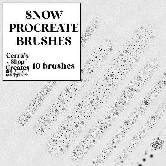 Snow brushes for procreate