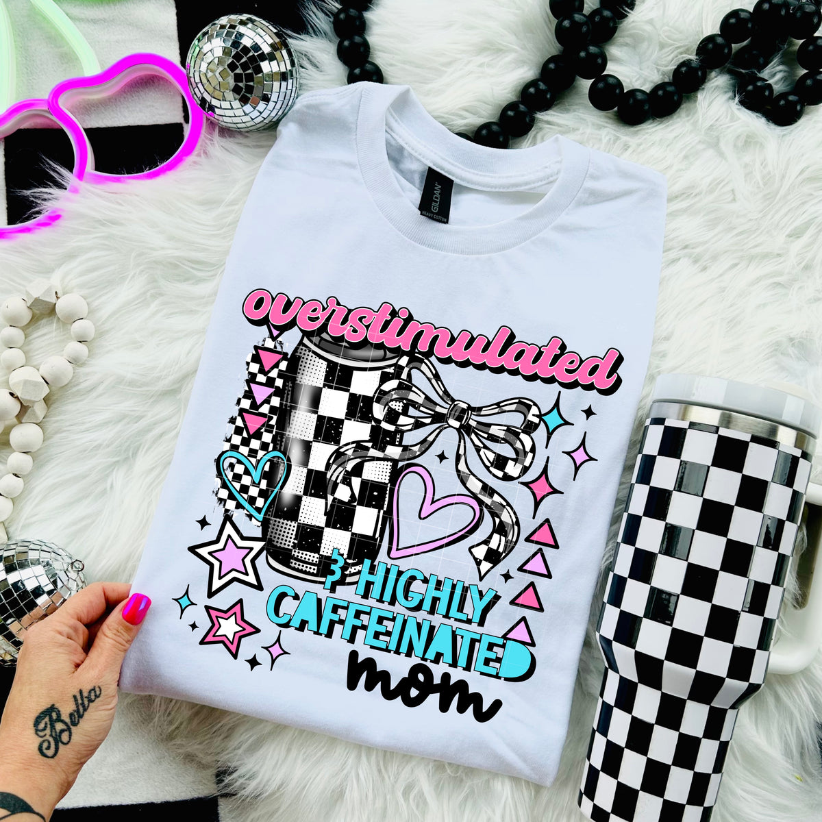 Overstimulated highly caffeinated Mom