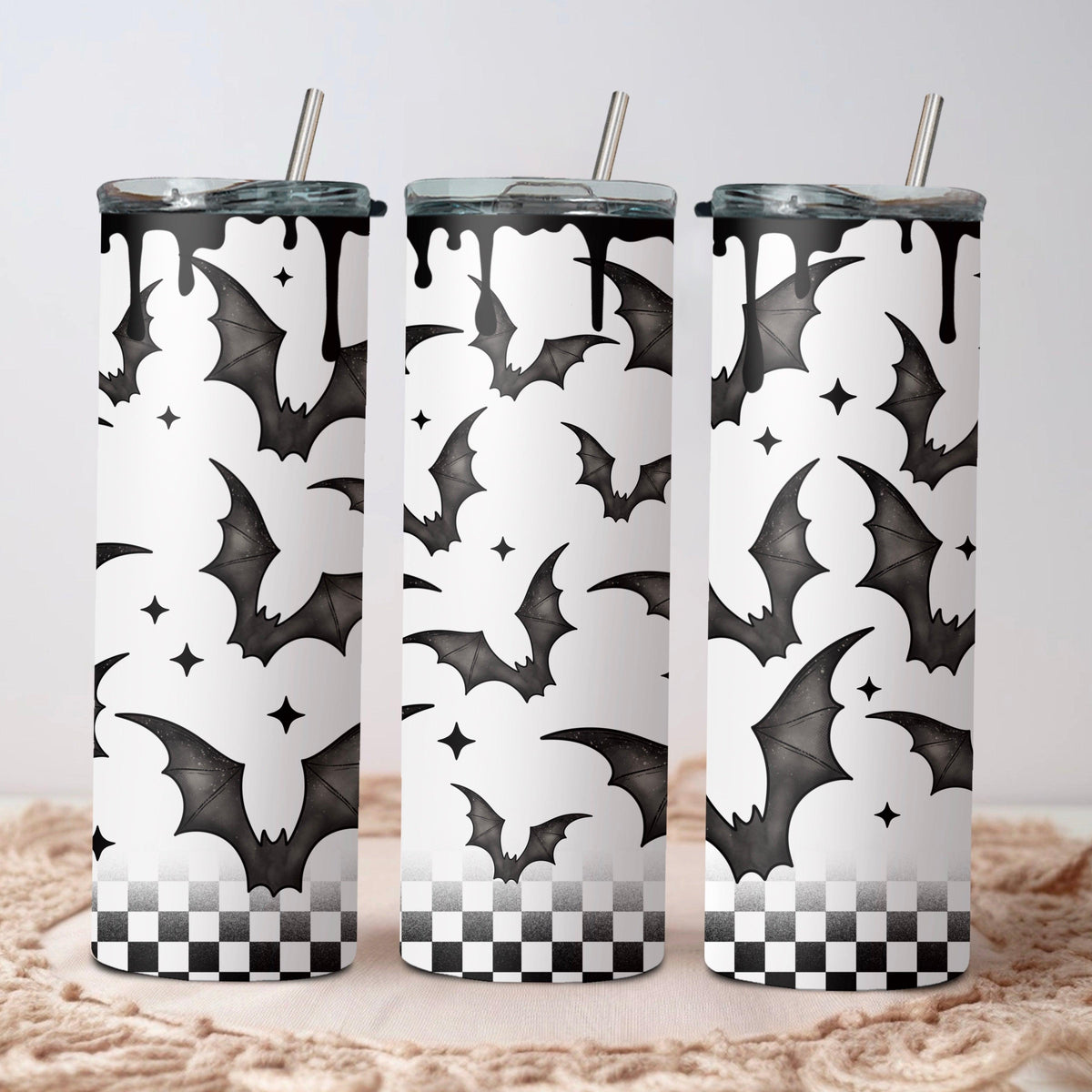 Checker bats  Tumbler Wrap