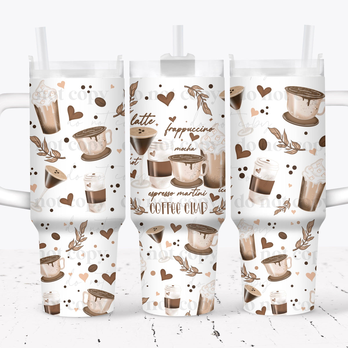 Coffee club 40oz Tumbler Wrap