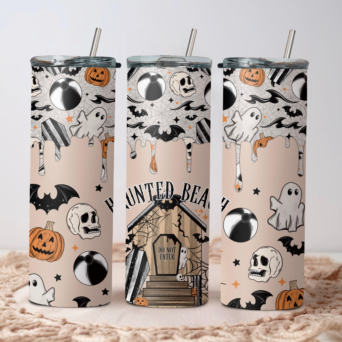 Haunted Beach  Tumbler Wrap