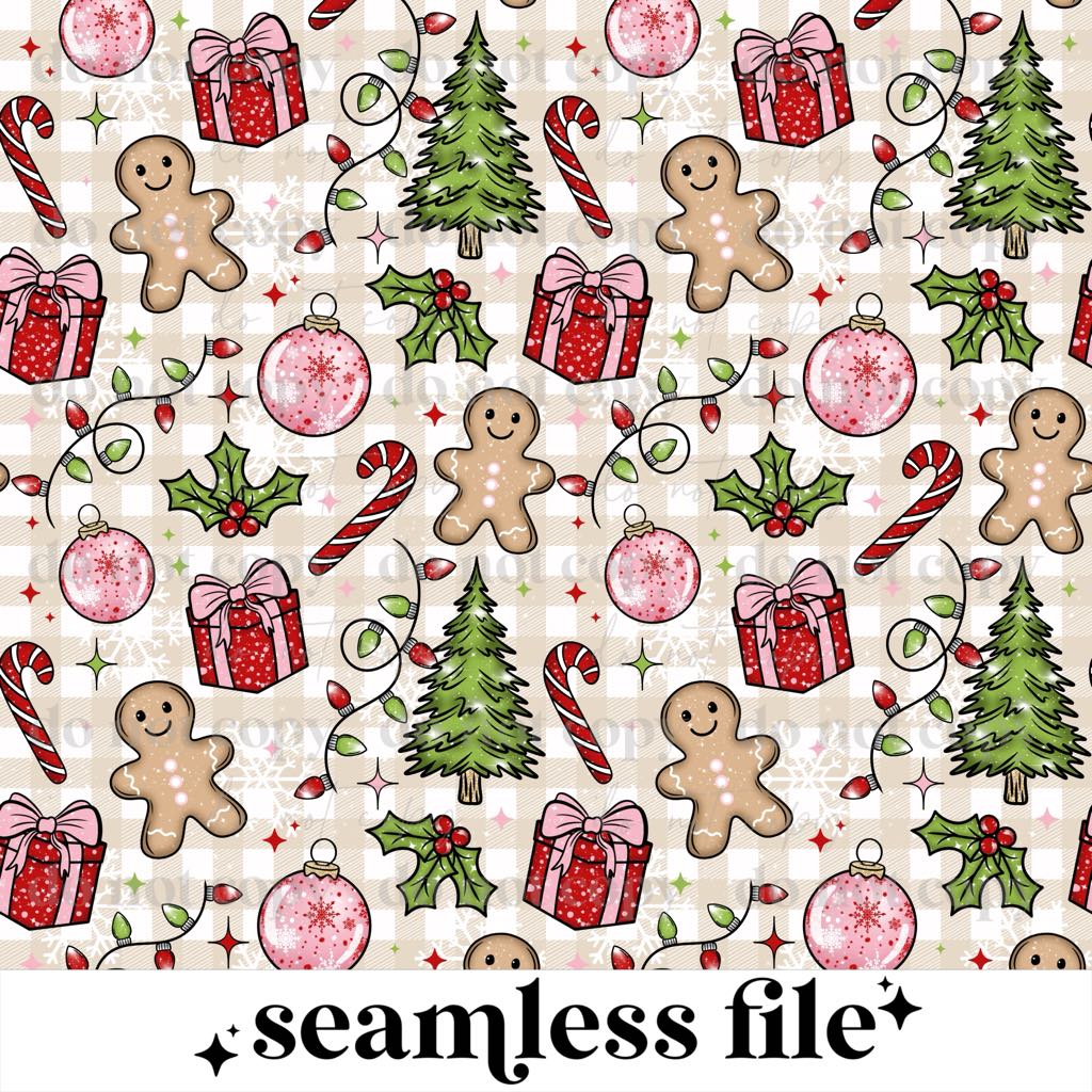 Merry Little Christmas Seamless