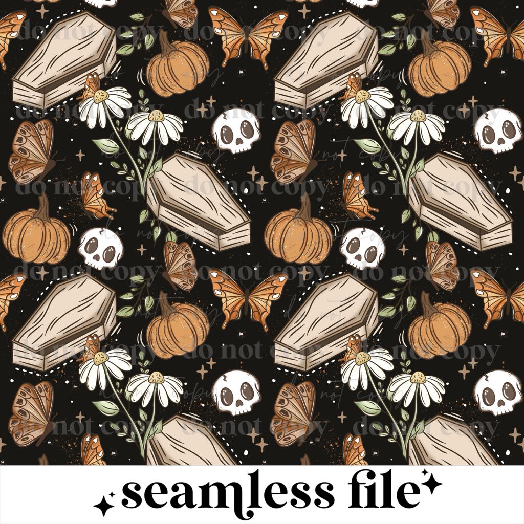 Fall Coffin Seamless
