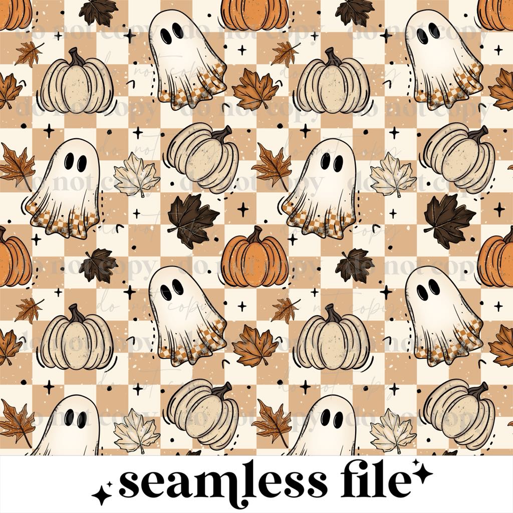 Fall Ghostie Seamless