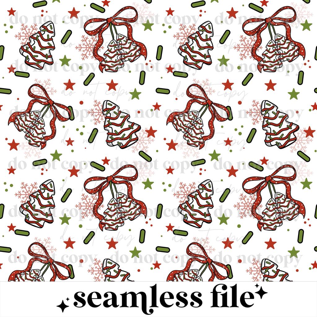 Bow Cakes Seamless
