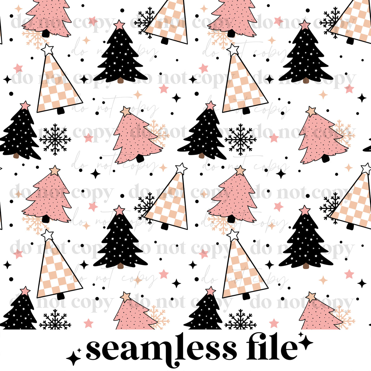 Christmas trees Seamless