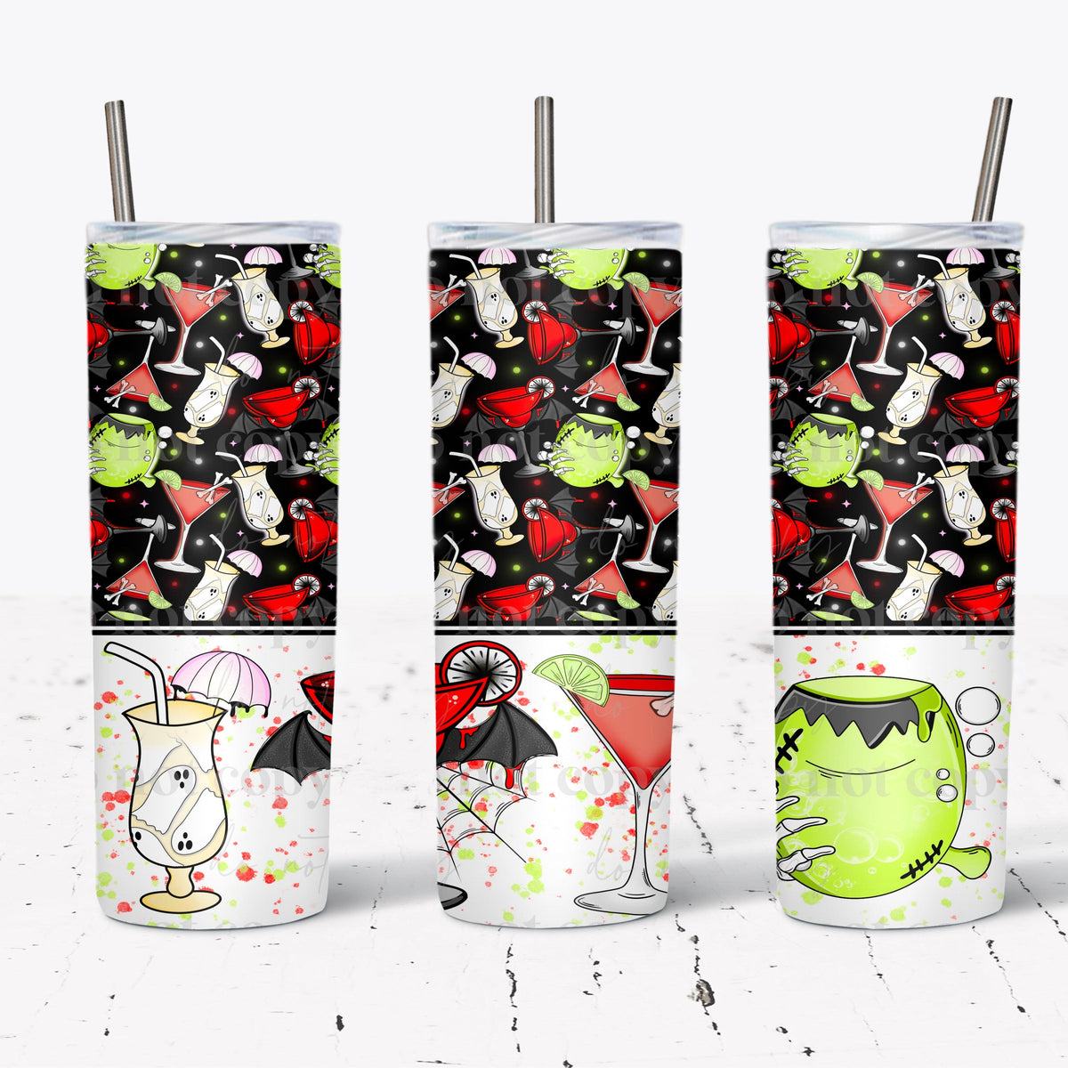 Spooky Cocktail Tumbler Wrap