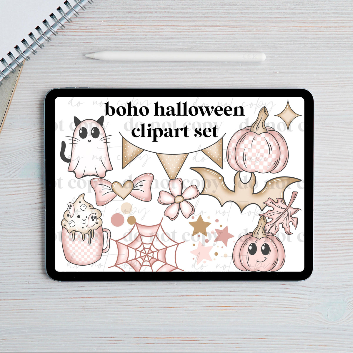 Boho halloween Clipart