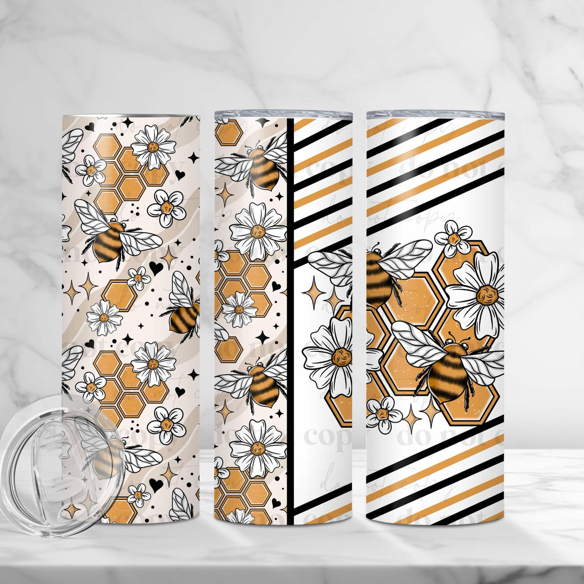 Honeycomb Bees Tumbler Wrap