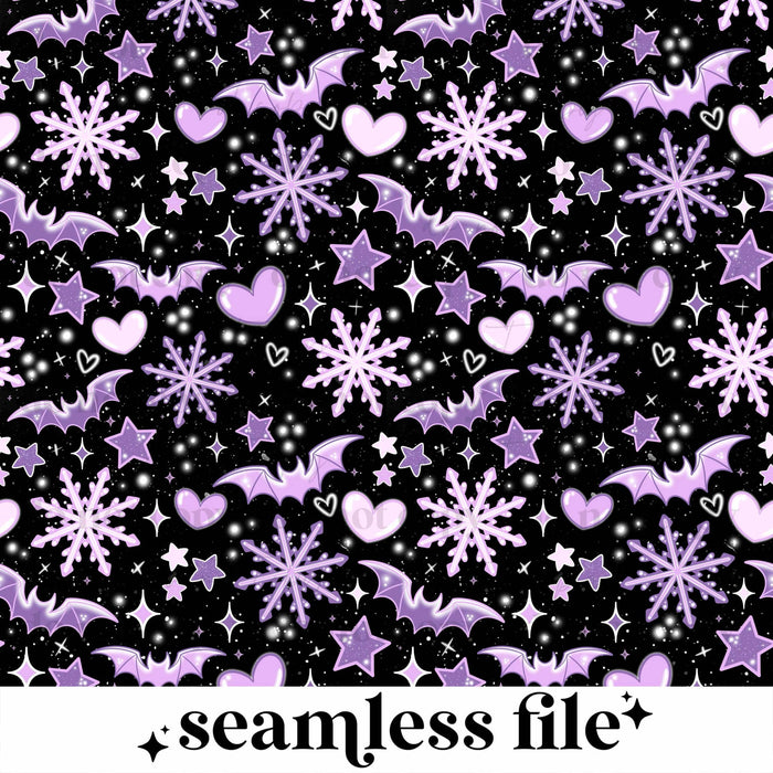 Snowflake Bat Seamless PNG | DIGITAL DOWNLOAD | DIGITAL FILE – Cerra's ...
