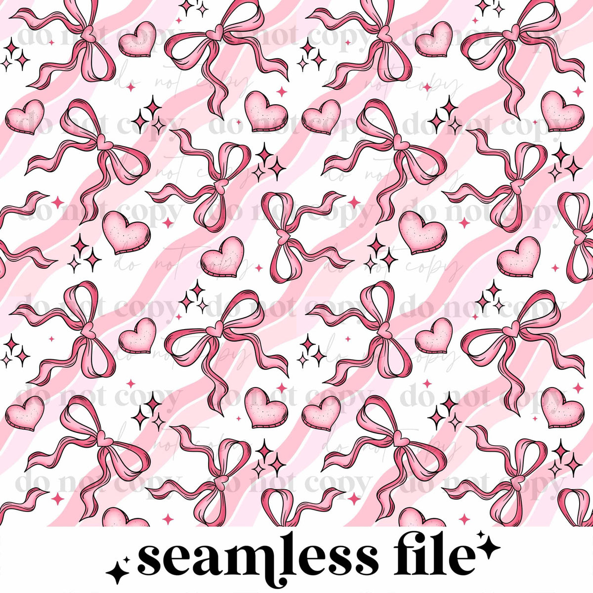 Hearts Bows Seamless