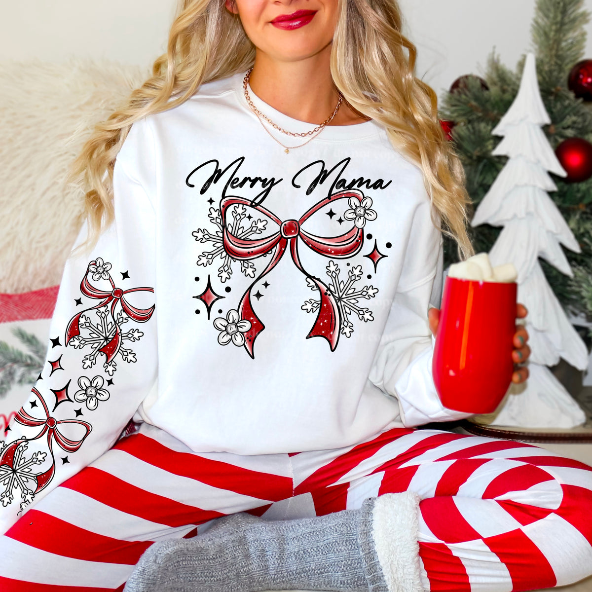 Chrismas bows w/ Sleeves PNGt