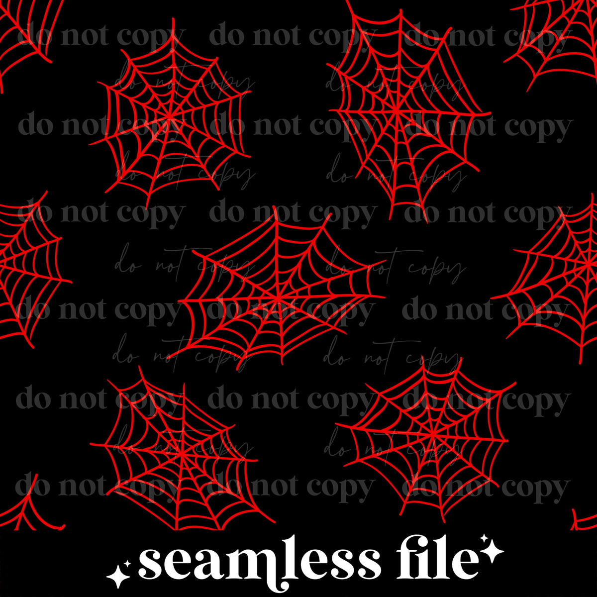 Red webs seamless