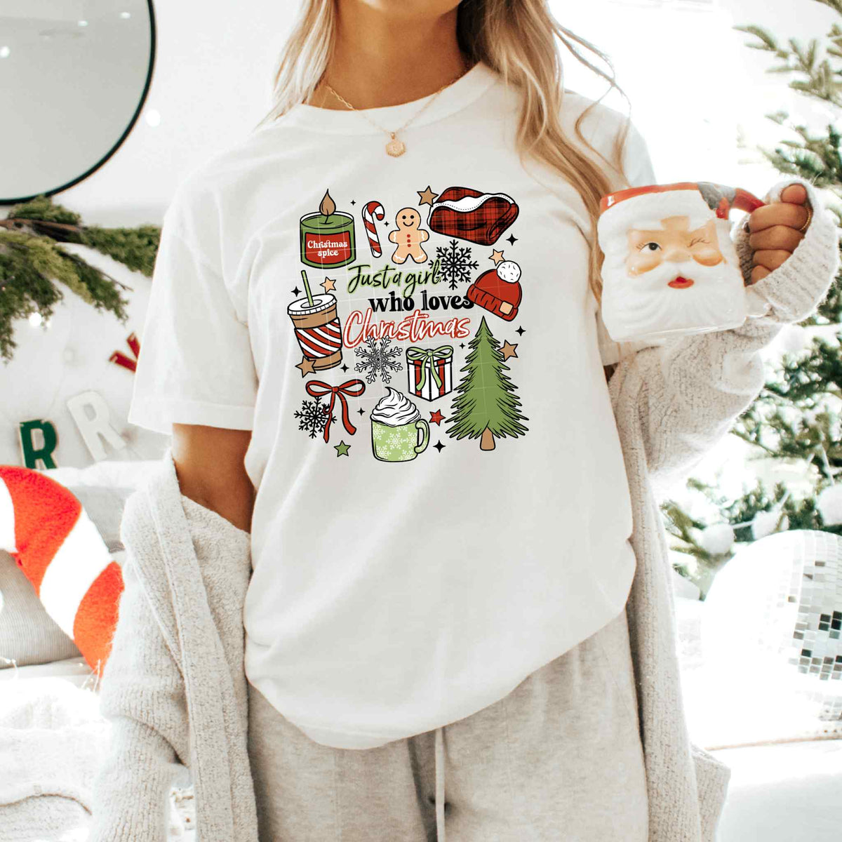 Just A Girl Who Loves Christmas PNG