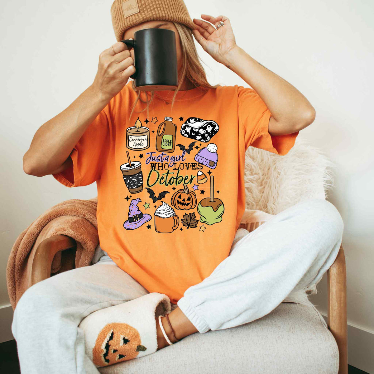 Just A Girl Who Loves October PNG