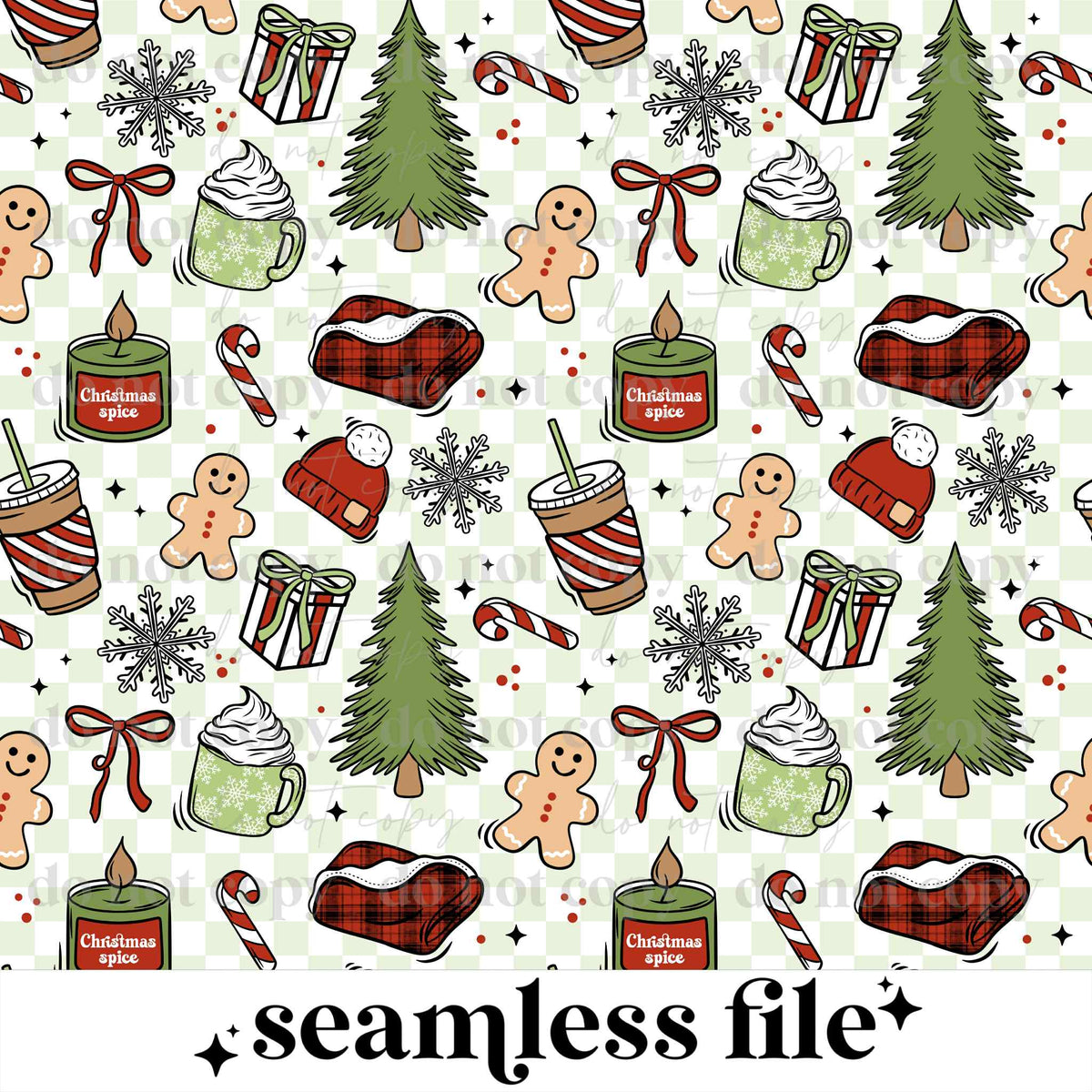 Just A Girl Who Loves Christmas Seamless