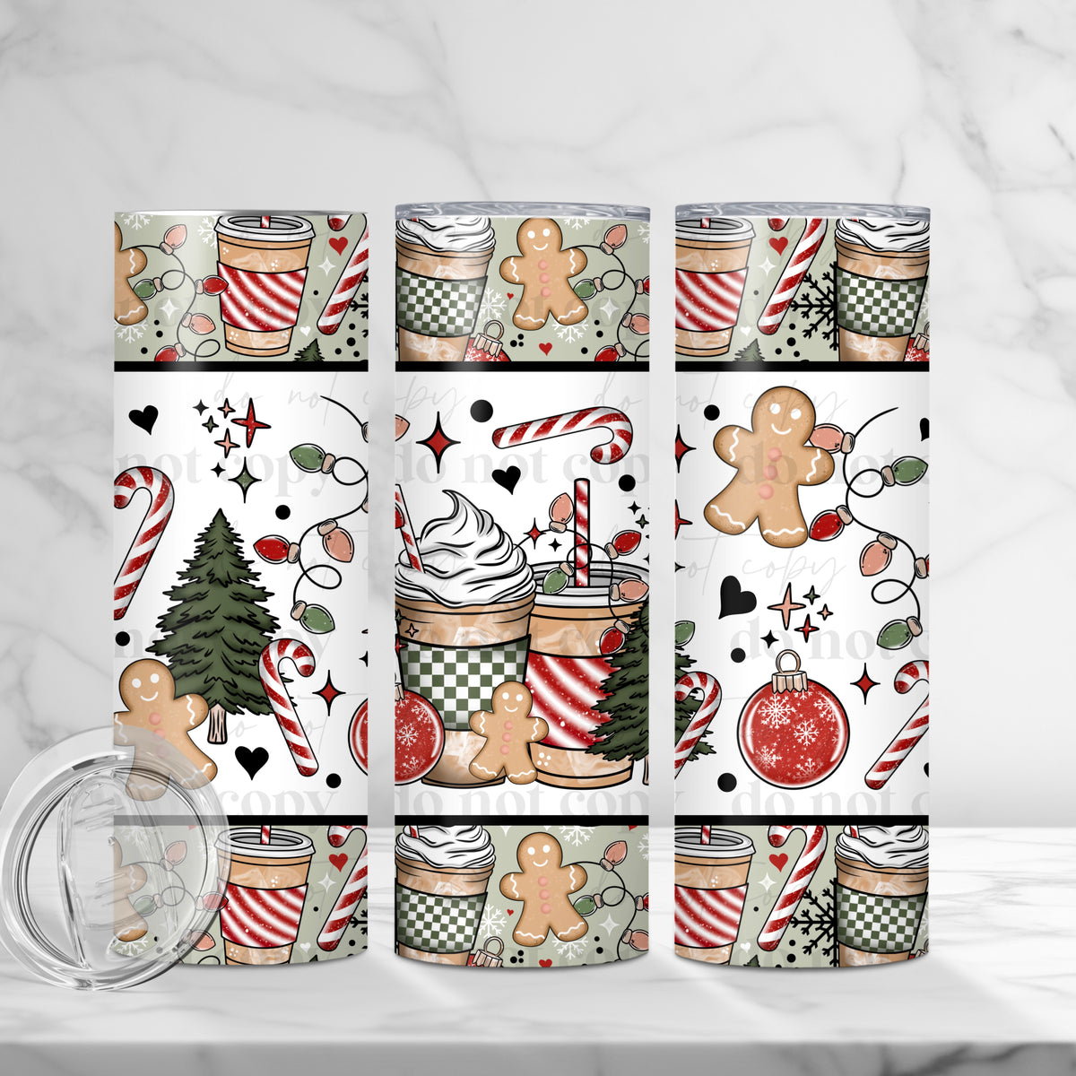 Christmas Coffee Tumbler Wrap