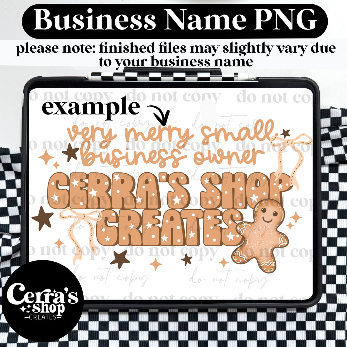 Gingerbread Biz Name (I’ll add the name)