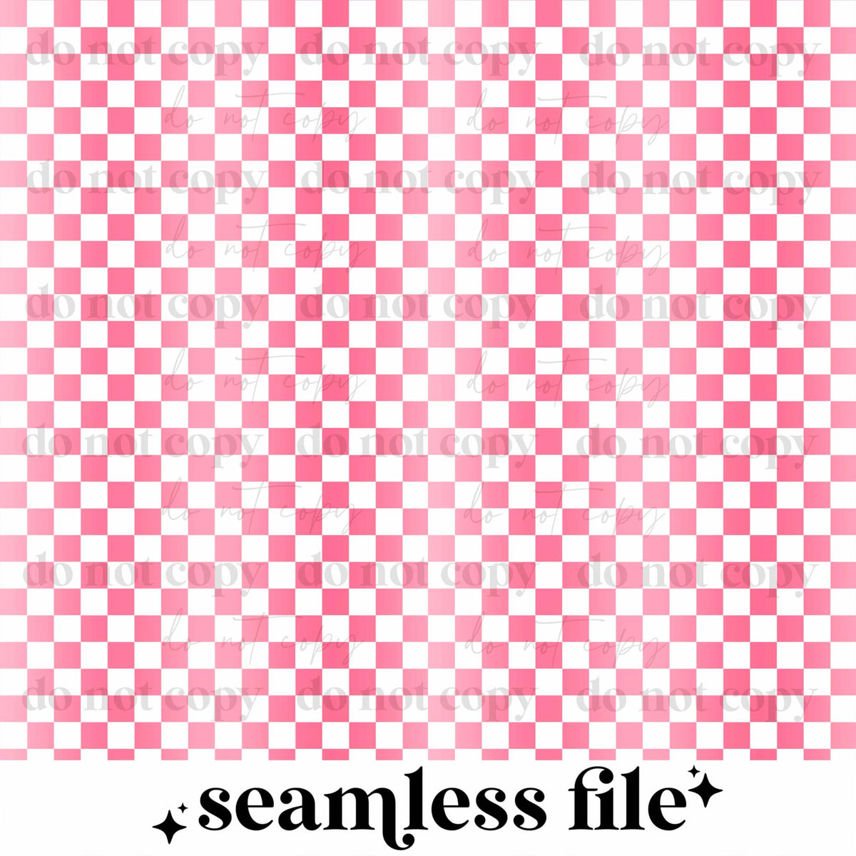 Girly Pink Checker Seamless