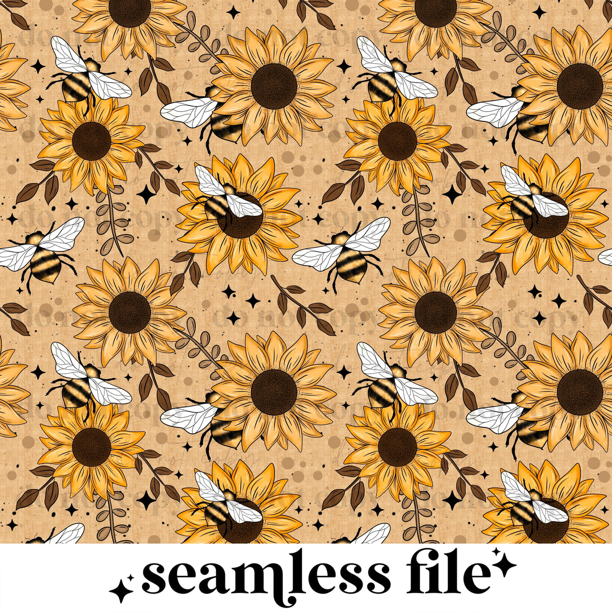 Sunflower seamless