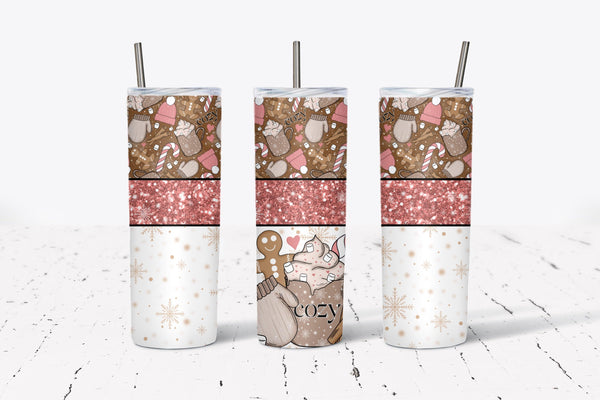 Cozy gingerbread Tumbler Wrap