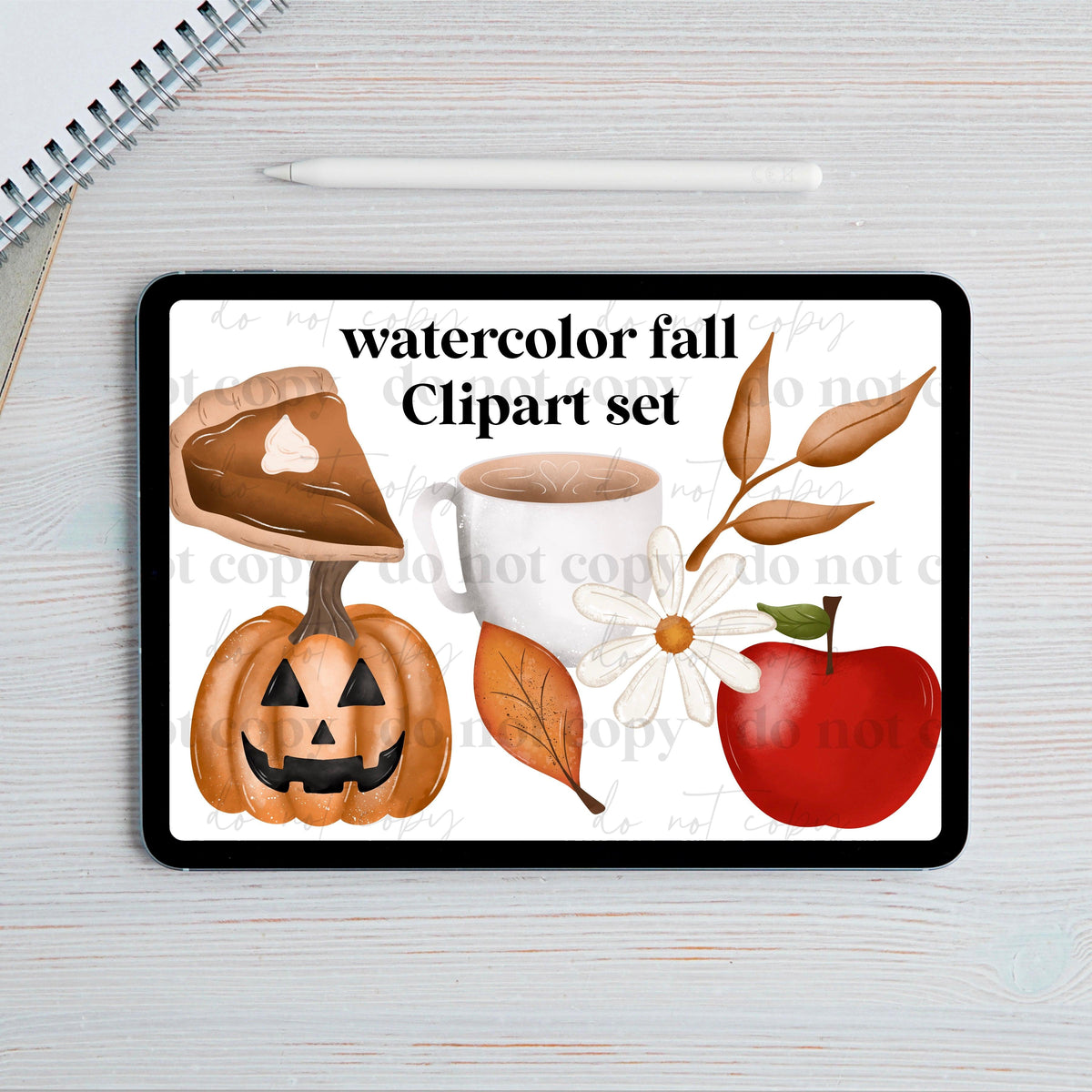 Watercolor fall Clipart