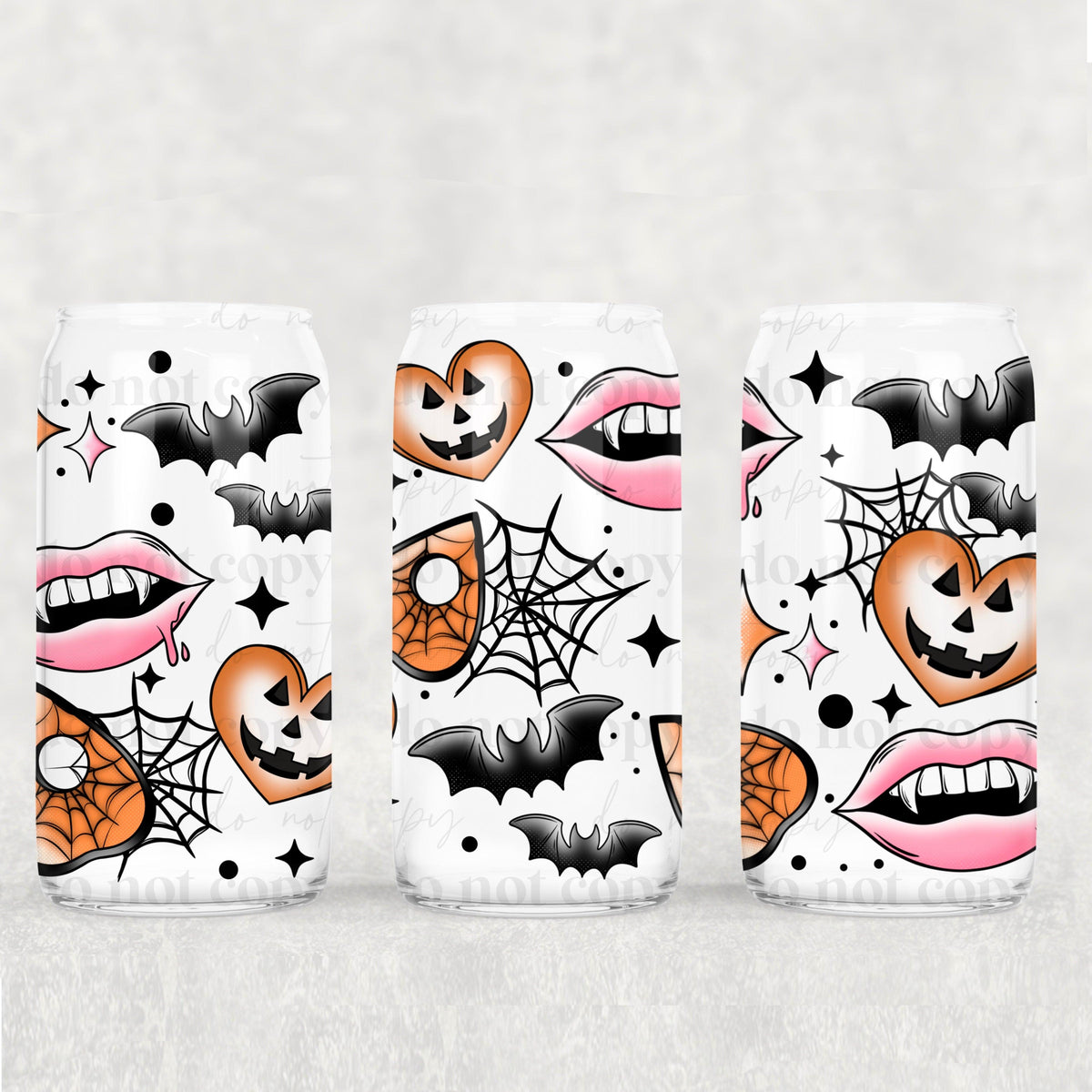 Tattoos halloween 16oz Glass Wrap