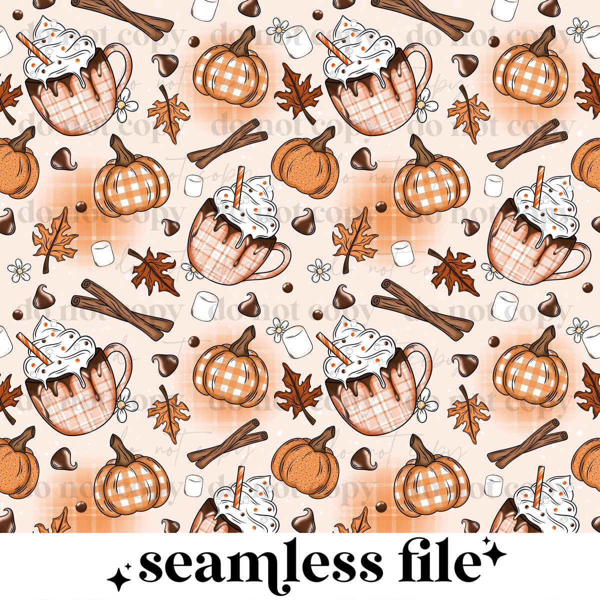 Pumpkin spice bar Seamless