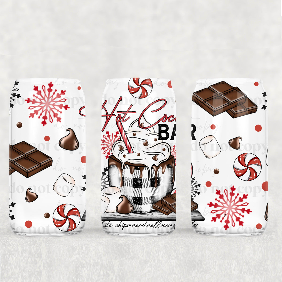 Hot Cocoa bar 16 Oz wrap